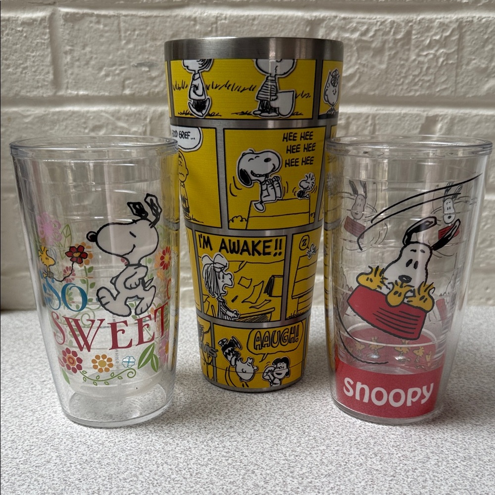 Peanuts Character Drinkware lot